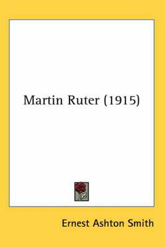 Cover image for Martin Ruter (1915)