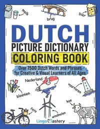 Cover image for Dutch Picture Dictionary Coloring Book