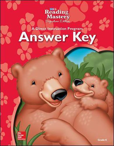 Cover image for Reading Mastery - Reading Answer Key - Grade K