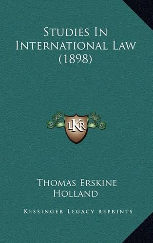 Studies in International Law (1898)