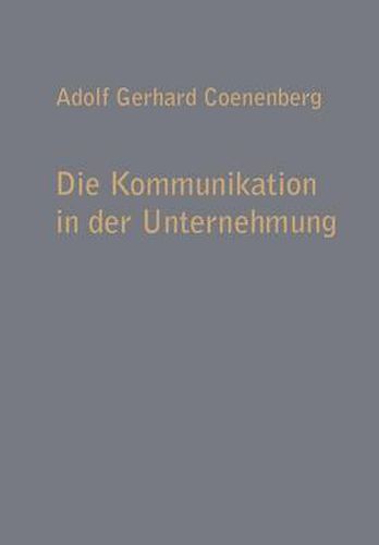Cover image for Die Kommunikation in Der Unternehmung