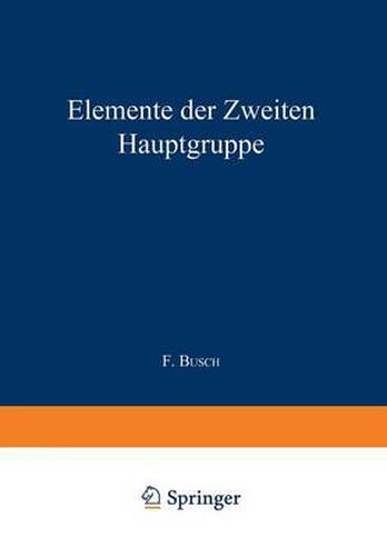 Cover image for Elemente Der &#437;weiten Hauptgruppe: Beryllium - Magnesium - Calcium - Strontium - Barium - Radium Und Isotope