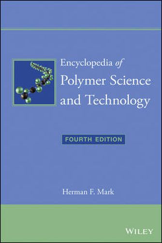 Cover image for Encyclopedia of Polymer Science and Technology: 15 Volume Set