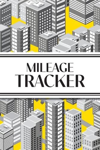 Cover image for Mileage Tracker (Cityscape Grayscale and Yellow)