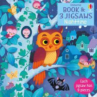 Cover image for Usborne Book and 3 Jigsaws: Night time