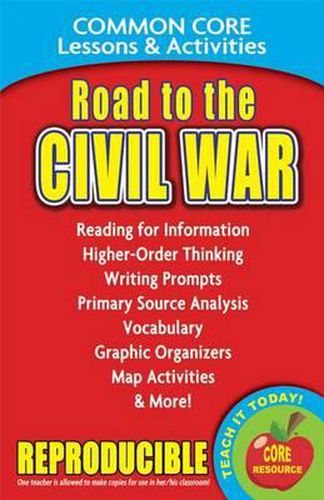 Cover image for Road to the Civil War: Common Core Lessons & Activities