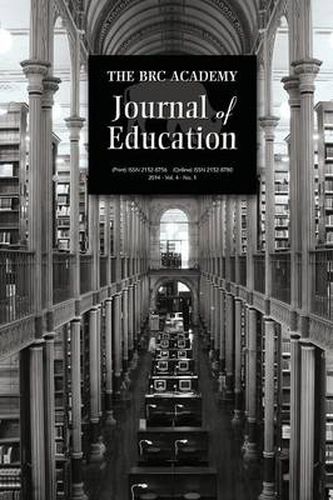 Cover image for The Brc Academy Journal of Education Volume 4, Number 1