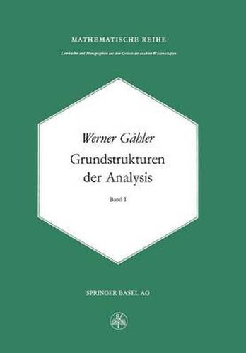 Cover image for Grundstrukturen Der Analysis I