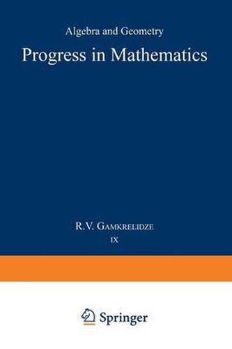 Cover image for Progress in Mathematics: Algebra and Geometry