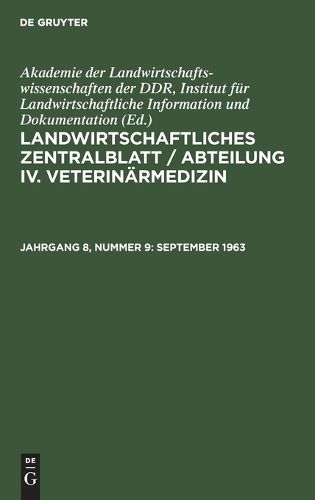 Cover image for September 1963