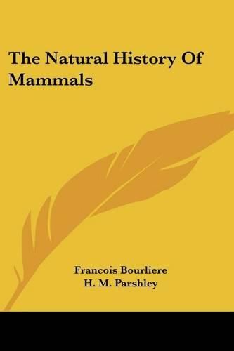 Cover image for The Natural History of Mammals