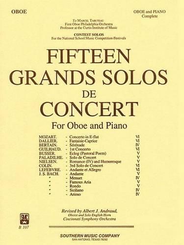 Cover image for 15 Grands Solos de Concert