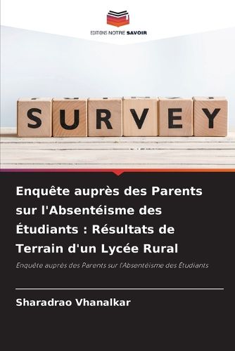 Cover image for Enquete aupres des Parents sur l'Absenteisme des Etudiants