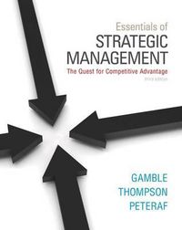 Cover image for Essentials of Strategic Management with Connect Plus