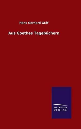 Cover image for Aus Goethes Tagebuchern