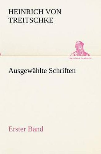 Cover image for Ausgewahlte Schriften. Erster Band