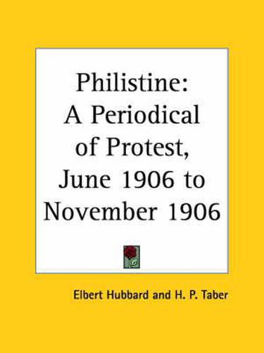 Cover image for Philistine: A Periodical of Protest Vol. 23 (1906)