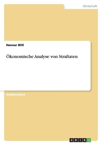 Cover image for OEkonomische Analyse von Straftaten