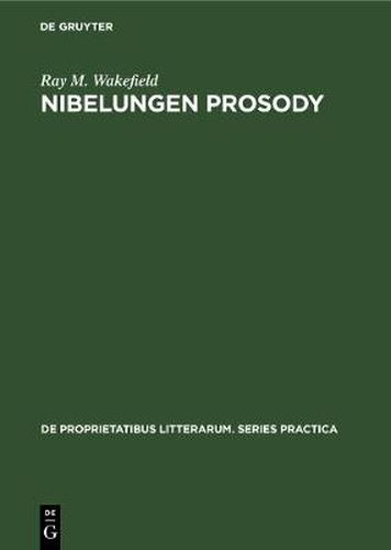 Cover image for Nibelungen Prosody