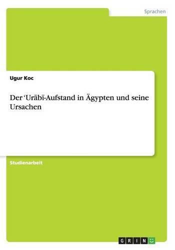 Cover image for Der 'Ur&#257;b&#299;-Aufstand in AEgypten und seine Ursachen