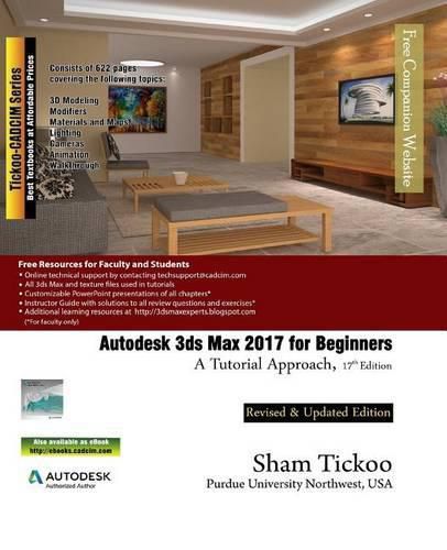 Cover image for Autodesk 3ds Max 2017 for Beginners: A Tutorial Approach