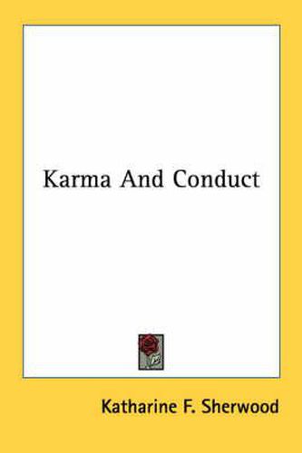 Cover image for Karma and Conduct