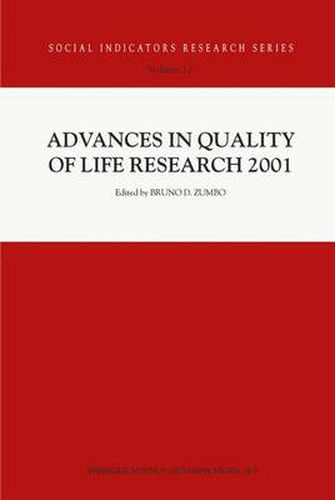 Cover image for Advances in Quality of Life Research 2001