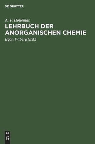 Cover image for Lehrbuch Der Anorganischen Chemie