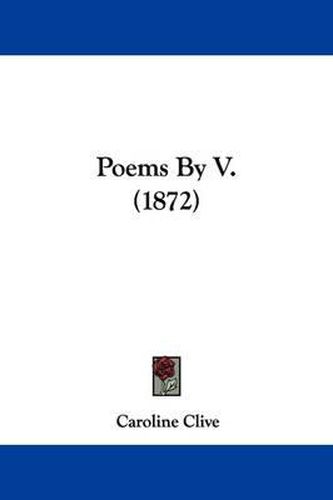 Cover image for Poems By V. (1872)