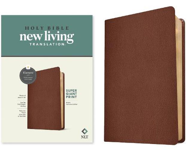 Cover image for NLT Super Giant Print Bible, Filament Edition, Brown