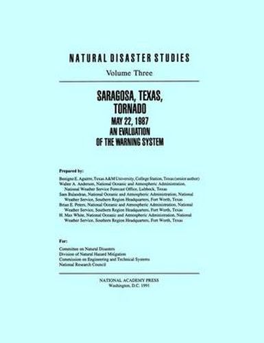 Saragosa, Texas, Tornado, May 22, 1987: An Evaluation of the Warning System