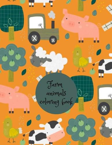 Cover image for Farm animals coloring book