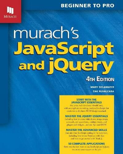 Cover image for Murach's JavaScript and jQuery (4th Edition)