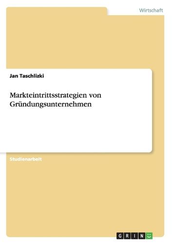 Cover image for Markteintrittsstrategien von Grundungsunternehmen