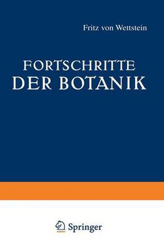 Cover image for Fortschritte Der Botanik: Sechster Band