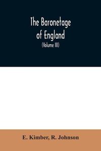 Cover image for The baronetage of England