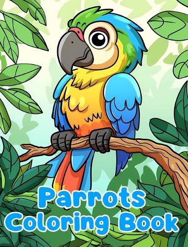 Cover image for Parrots Coloring Book