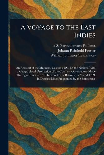 Cover image for A Voyage to the East Indies