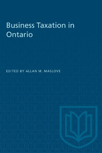 Cover image for Business Taxation in Ontario