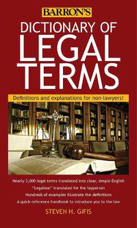 Cover image for Dictionary of Legal Terms: Definitions and Explanations for Non-Lawyers