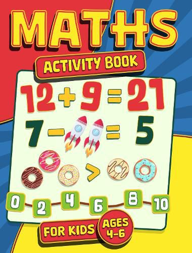 Maths Activity Book for Kids Ages 4-6