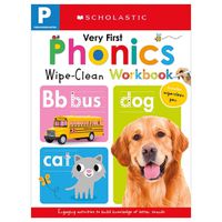 Cover image for Very First Phonics Pre-K Wipe-Clean Workbook: Scholastic Early Learners (Wipe-Clean)