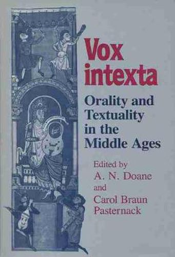 Cover image for Vox Intexta: Orality and Textuality in the Middle Ages