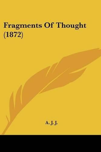 Cover image for Fragments of Thought (1872)