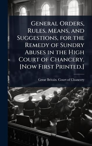 Cover image for General Orders, Rules, Means, and Suggestions, for the Remedy of Sundry Abuses in the High Court of Chancery. [Now First Printed.]