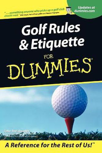 Cover image for Golf Rules and Etiquette for Dummies