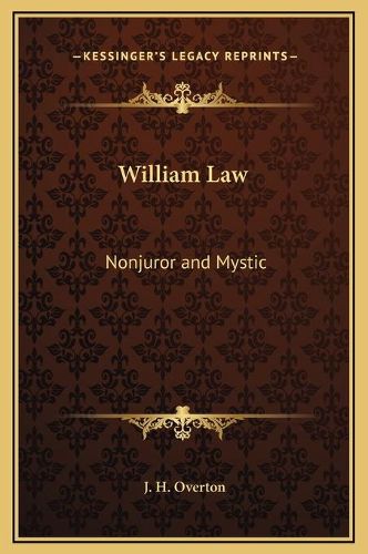 Cover image for William Law: Nonjuror and Mystic