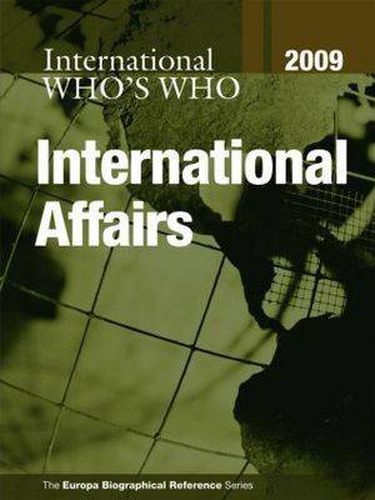 Cover image for Who's Who in International Affairs 2009