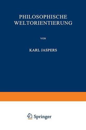 Cover image for Philosophische Weltorientierung