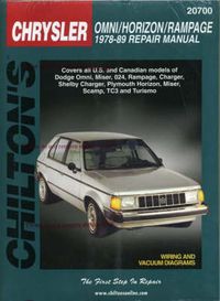 Cover image for Chrysler Omni, Horizon, Rampage (1978-89)